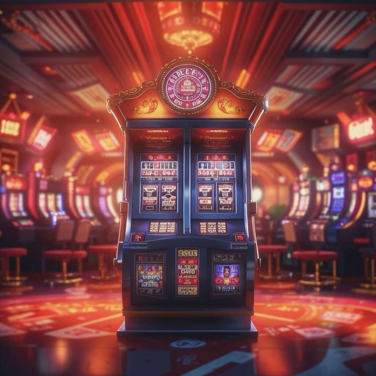 Warm visual themed slot scene supporting 3999 aed category reading